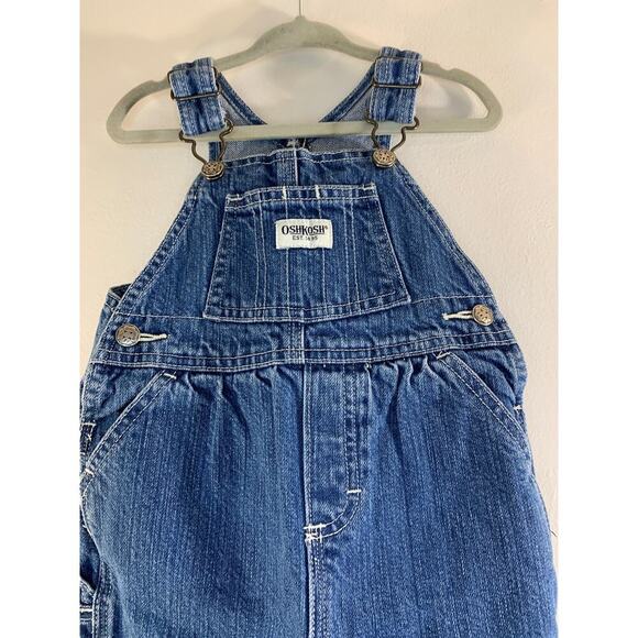 OSHKOSH B’GOSH Unisex Infants Jean Bib Overalls / Size: 12 Months - Picture 5 of 8